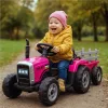 Baby Mix Erick elektromos traktor távirányítóval rózsaszín