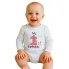 Baba body nyomtatással New Baby My first birthday pink