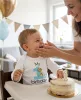 Baba body nyomtatással New Baby My first birthday blue