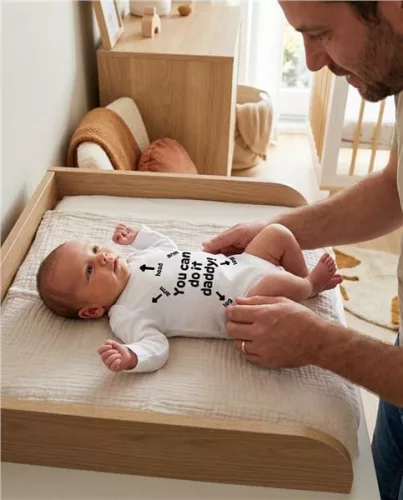Baba body nyomtatással New Baby You can do it daddy!
