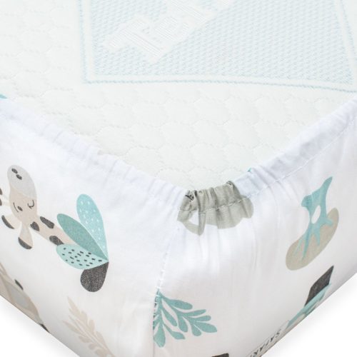Pamut kiságyba való lepedő pamut New Baby Safari II 120x60 cm