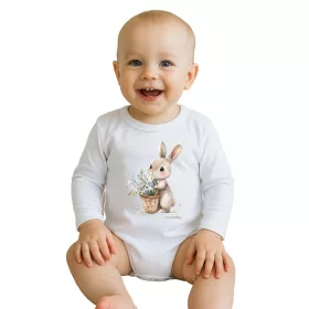 Baba body nyomtatással New Baby Nyuszi virággal