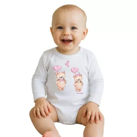 Baba body nyomtatással New Baby Love Bears