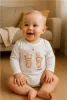 Baba body nyomtatással New Baby Love Bears