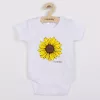 Baba body nyomtatással New Baby  Sunflower - rövid ujjú