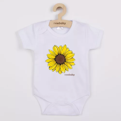Baba body nyomtatással New Baby  Sunflower - rövid ujjú