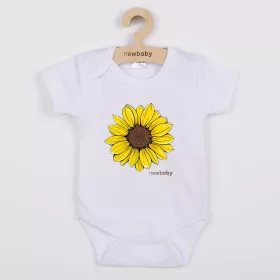 Baba body nyomtatással New Baby  Sunflower - rövid ujjú