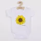 Baba body nyomtatással New Baby  Sunflower - rövid ujjú