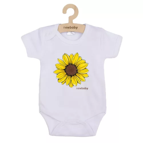 Baba body nyomtatással New Baby  Sunflower - rövid ujjú