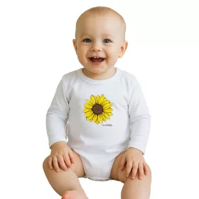 Baba body nyomtatással New Baby  Sunflower - rövid ujjú