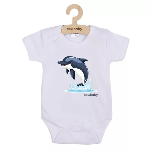 Baba body nyomtatással New Baby Dolphin- rövid ujjú