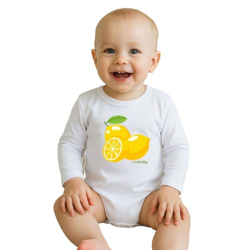 Baba body nyomtatással New Baby Lemon - rövid ujjú
