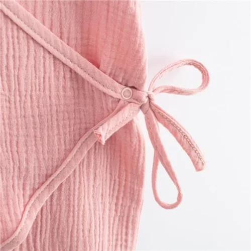 Baba muszlin kezeslábas New Baby pink