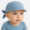 Nyári muszlin baba fejkendő napellenzővel New Baby blue
