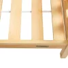 Gyermek ház alakú ágy korláttal és ágyráccsal New Baby CASTELLO 160x80 cm természetes