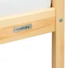Gyermek ház alakú ágy korláttal és ágyráccsal New Baby CASTELLO 160x80 cm természetes