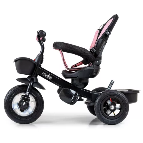Gyerek háromkerekű bicikli Milly Mally Movi black-pink