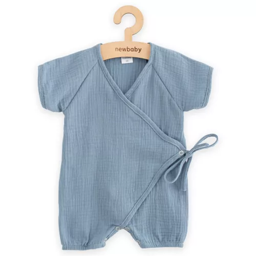 Baba nyári muszlin kezeslábas New Baby blue