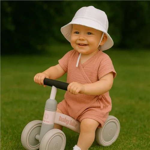 Baba nyári muszlin kezeslábas New Baby pink