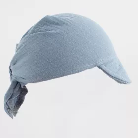 Nyári muszlin baba fejkendő napellenzővel New Baby blue