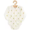 Baba Biopamut hosszú ujjú patentos body New Baby Olives