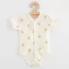 Baba Biopamut rövid ujjú patentos body New Baby Olives