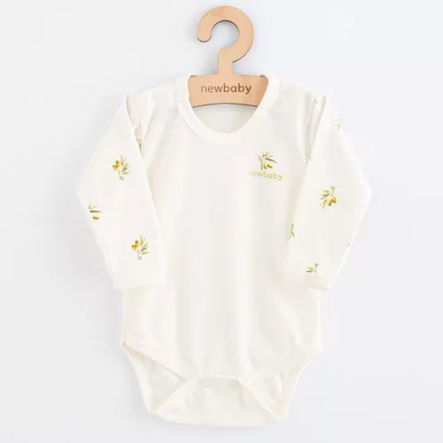 Baba Biopamut hosszú ujjú body New Baby Olives