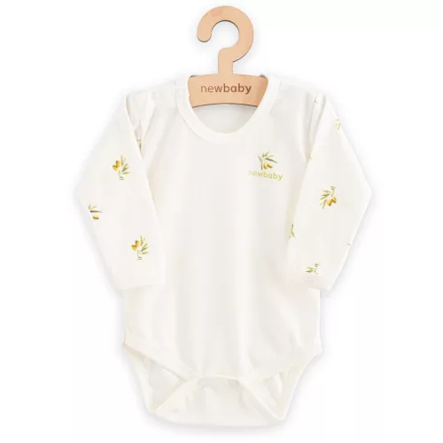 Baba Biopamut hosszú ujjú body New Baby Olives
