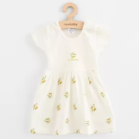 Baba Biopamut rövid ujjú ruha New Baby Olives