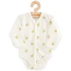 Baba Biopamut hosszú ujjú patentos body New Baby Olives