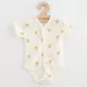 Baba Biopamut rövid ujjú patentos body New Baby Olives