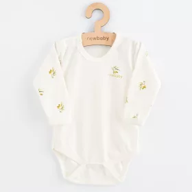Baba Biopamut hosszú ujjú body New Baby Olives