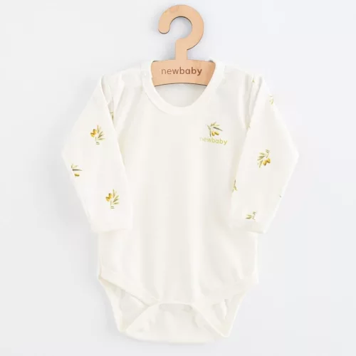 Baba Biopamut hosszú ujjú body New Baby Olives