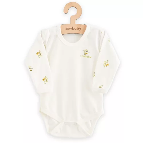 Baba Biopamut hosszú ujjú body New Baby Olives