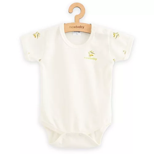 Baba Biopamut rövid ujjú body New Baby Olives