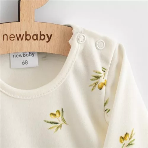 Baba Biopamut hosszú ujjú ruha New Baby Olives