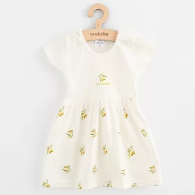 Baba Biopamut rövid ujjú ruha New Baby Olives