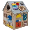 Fa interaktív Activity Board házikó Baby Mix szürke