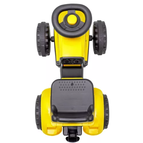 Gyermek lábbal hajtós traktor Baby Mix Benny sárga