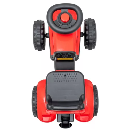 Gyermek lábbal hajtós traktor Baby Mix Benny piros