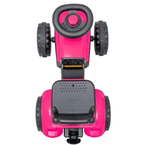 Gyermek lábbal hajtós traktor Baby Mix Benny rózsaszín