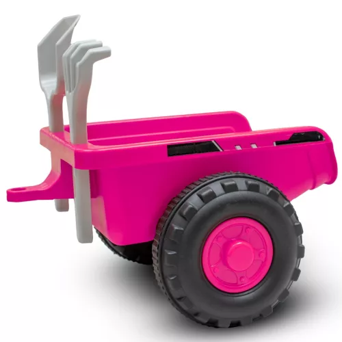 Gyermek lábbal hajtós traktor Baby Mix Benny rózsaszín