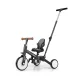 Gyerek háromkerekű bicikli 5az1-ben Milly Mally Optimus Max tolókarral dark grey
