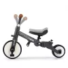 Gyerek háromkerekű bicikli 5az1-ben Milly Mally Optimus Max tolókarral dark grey