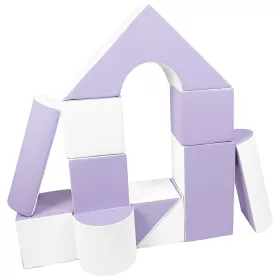 Habkockák – óriási építőkészlet 11 db white-lilac