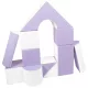 Habkockák – óriási építőkészlet 11 db white-lilac