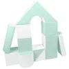 Habkockák – óriási építőkészlet 11 db white-mint