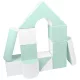 Habkockák – óriási építőkészlet 11 db white-mint