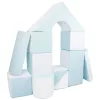Habkockák – óriási építőkészlet 11 db white-blue