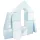Habkockák – óriási építőkészlet 11 db white-blue